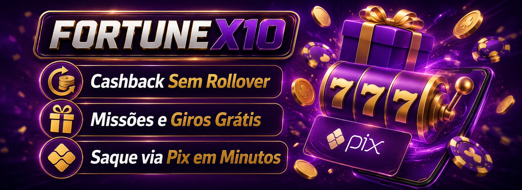 Cashback diário sem rollover